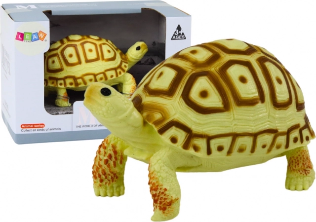 Verzamelfiguur schildpad – lichtgeel en bruin, 11 cm