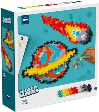 Plus-Plus puzzel op nummer – ruimte, 500 stukjes