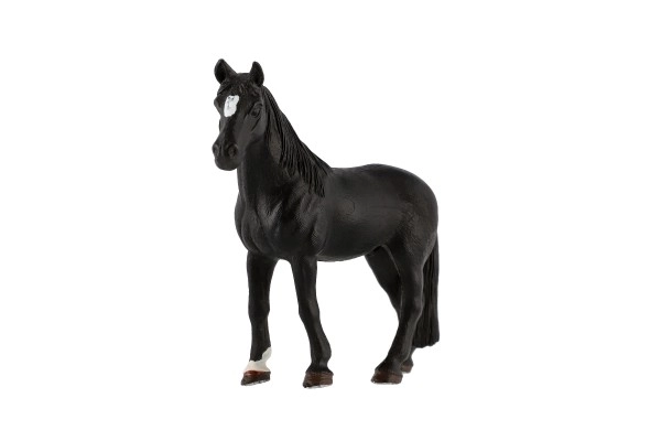 Paard huishoudelijke raaf plastic 13cm in zakje