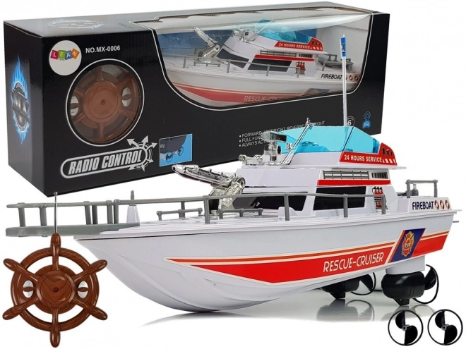 Afstandsbediening voor reddingsboot 27 Mhz 44 cm roer 40 m bereik