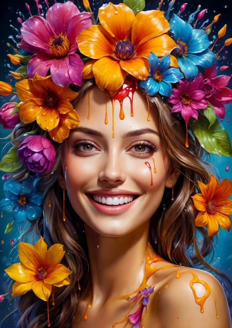 ENJOY puzzel Bloemenmeisje 1000 stukjes