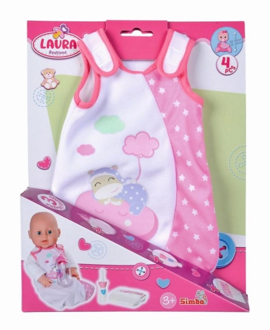 Slaapsset voor pop Laura