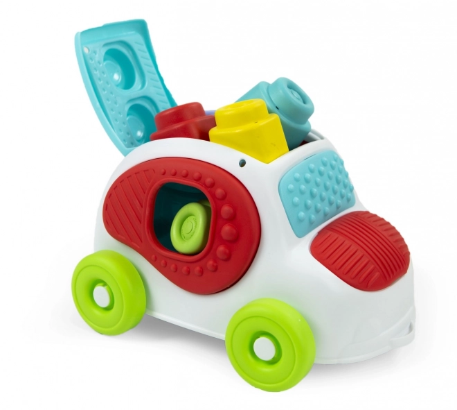 CLEMENTONI SOFT CLEMMY Sensorische Invoegkar met Blokjes