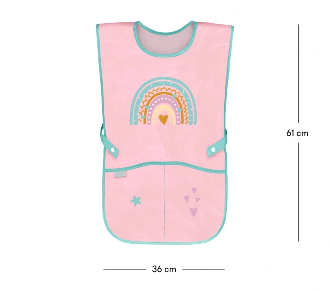 Kinderkeukenschort regenboog roze