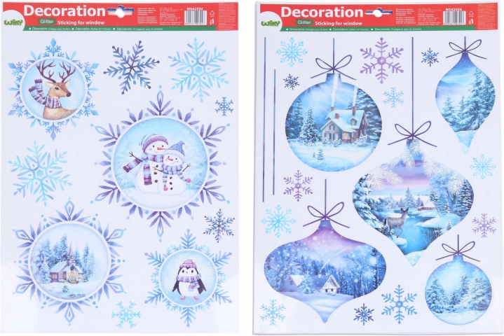Kerst-raamdecoratie 41 × 29 cm