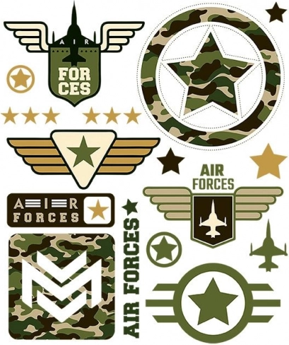 Militaire en luchtvaartmotieven voor een opvallende stijl