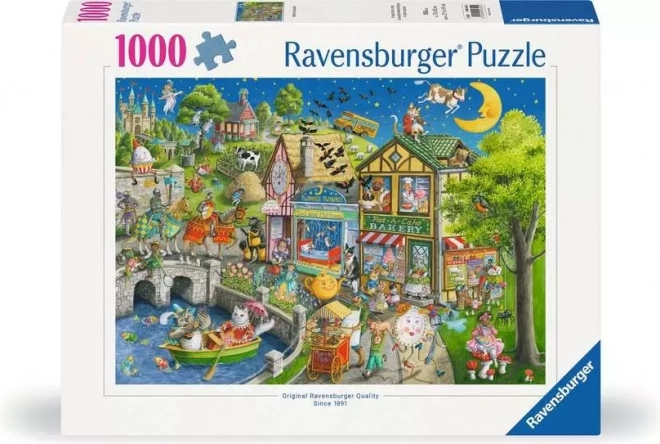 Puzzel Ravensburger Mother Gooseville 1000 stukjes