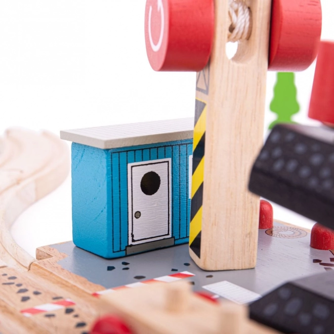 Bigjigs Rail Kolendok met Kraan