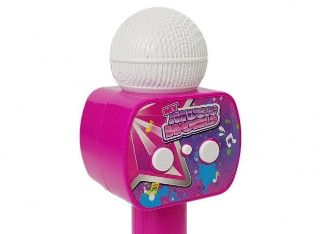 Kinder karaoke microfoon bluetooth roze