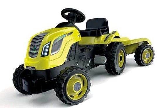 Traptractor Farmer XL groen met aanhanger