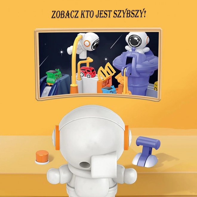 Interactief parcours voor auto's Avontuur van de astronaut