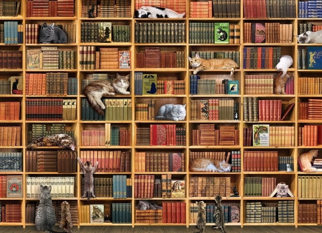 Puzzel Kattenbibliotheek 1000 stukjes