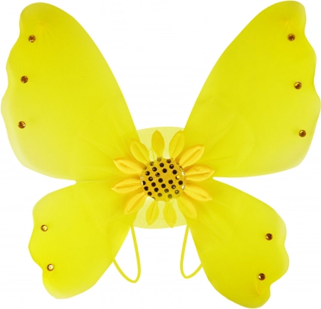 Stralende vleugels met zonnebloem