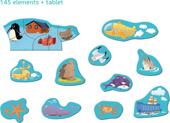 Magnetisch spel Wereldkaart