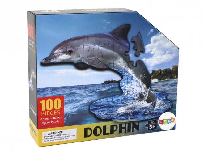 Puzzel 100 stukjes met thema dolfijn en zeeleven
