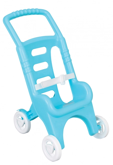 Kunststof sportieve kinderwagen blauw