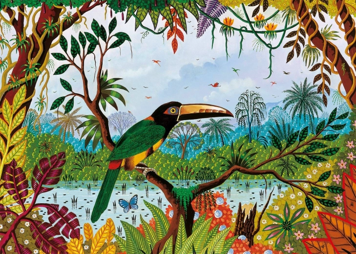 Puzzel Bonte Arassari 1500 stukjes