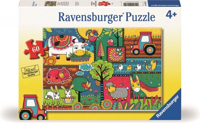 Puzzel Dag op de boerderij 60 stukjes