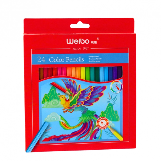 Set Veelzijdige Kleuren Potloden 24 Intense Kleuren SV Technologie
