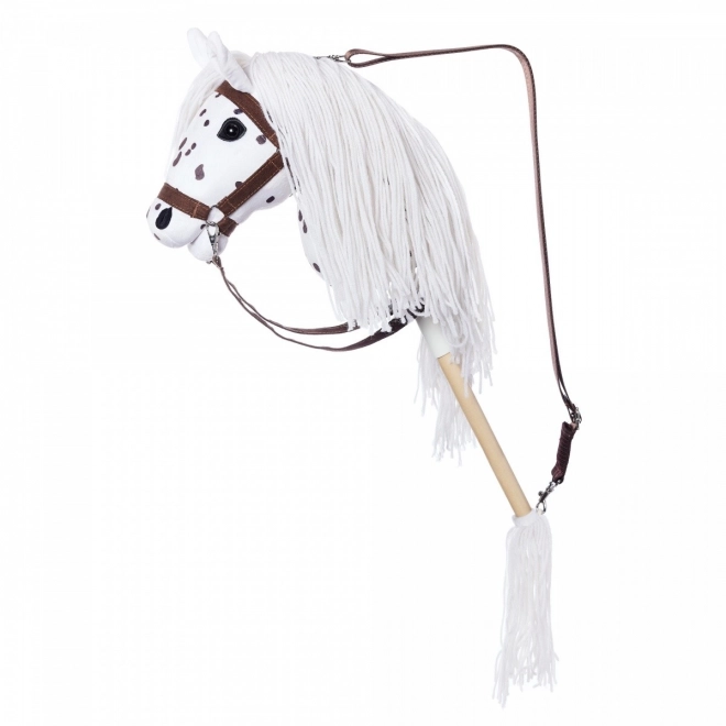 Stokpaardje uit de HOPPIHORSE Sport Edition collectie in de kleur witte luipaard