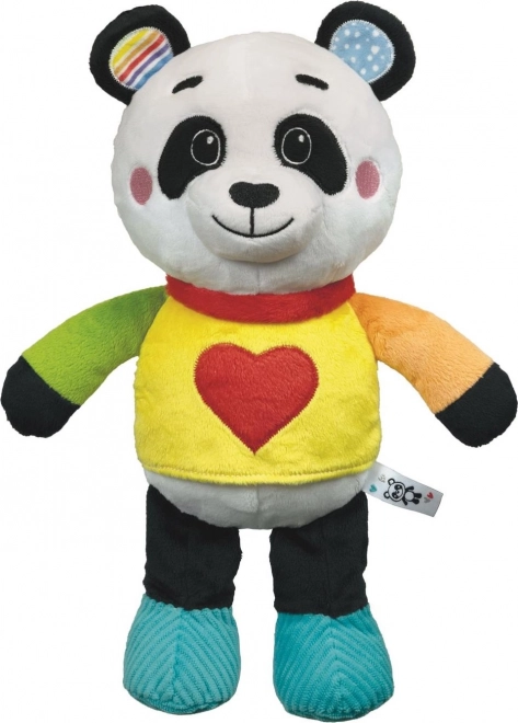 Pluchen liefhebbende panda BABY CLEMENTONI met melodieën
