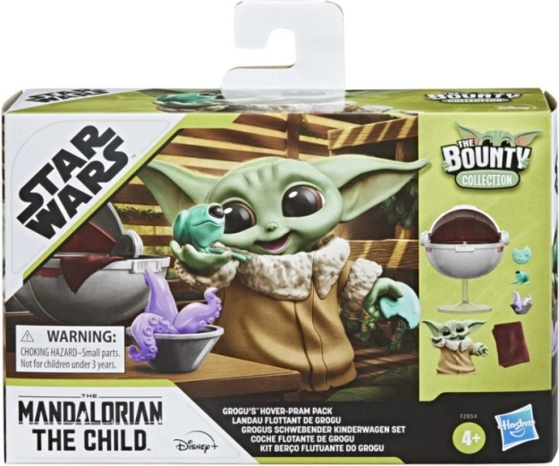 Star Wars figuur van het kind van de Mandalorian met voertuig