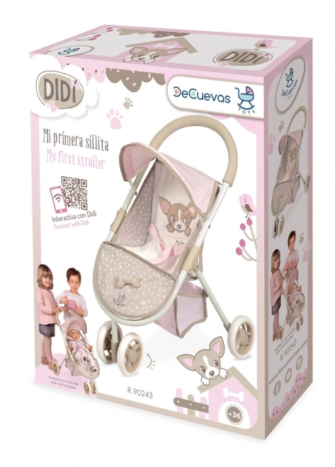 DeCuevas 90243 Sportieve poppenwagen driewiel DIDI 2021 - 55 cm