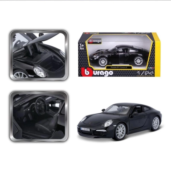 Modelauto Porsche 911 Carrera S zwart