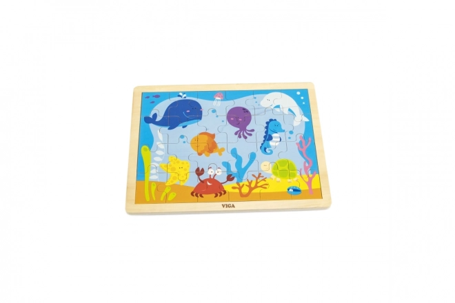 Houten puzzel Onderwaterwereld voor kinderen
