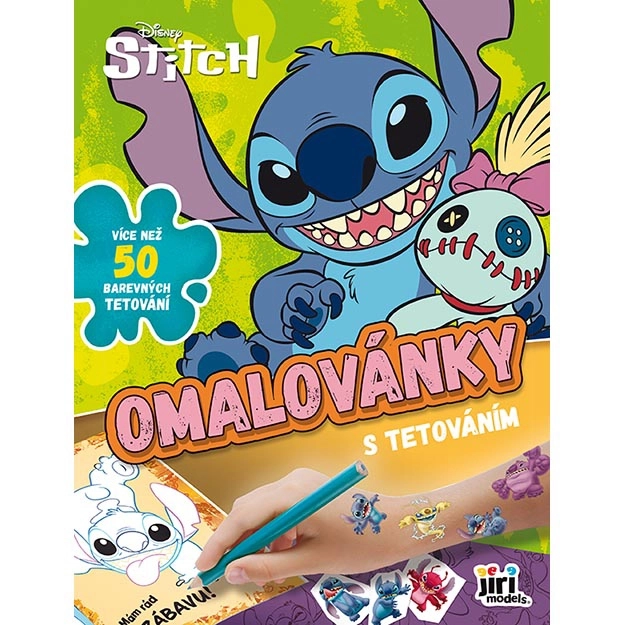 Kleurboek met tatoeages Lilo & Stitch