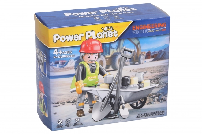Figuurtje Bouwvakker met Kruiwagen