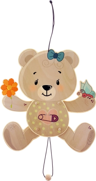 Hess beweegbare teddybeer om op te hangen