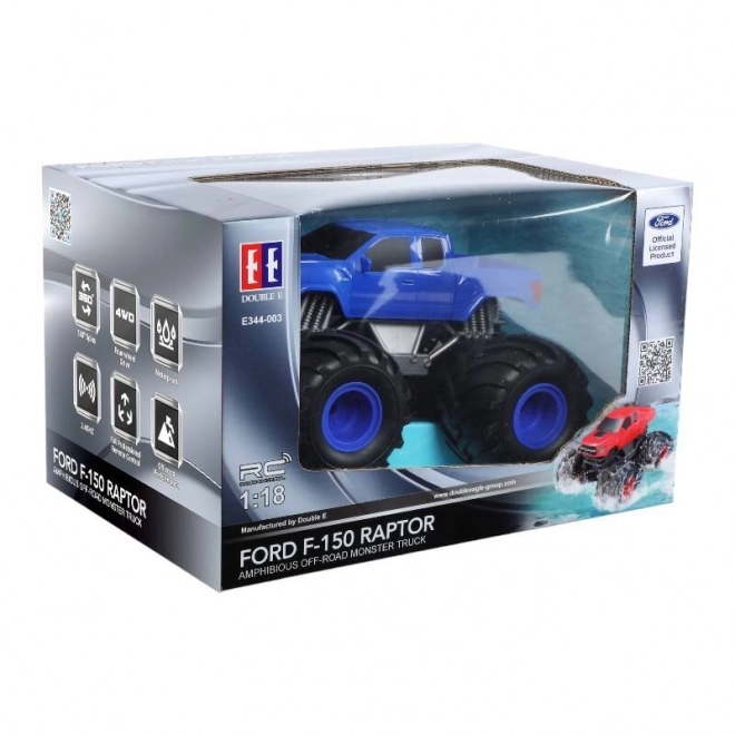 Afstandsbediend auto Double Eagle (blauw) Ford (Amfibisch) E344-003