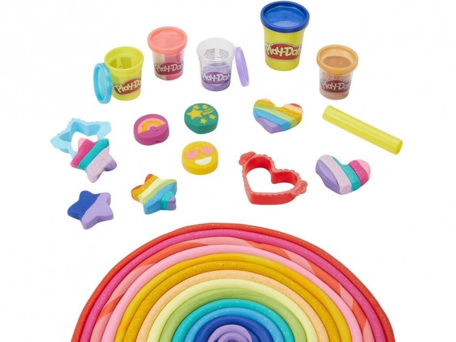 Play-Doh set glinsterende klei van Hasbro met 21 kleuren en vormpjes