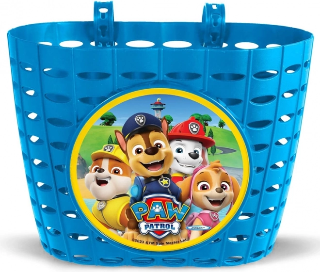 Verstelbaar fiets- en stepmandje met Paw Patrol motief