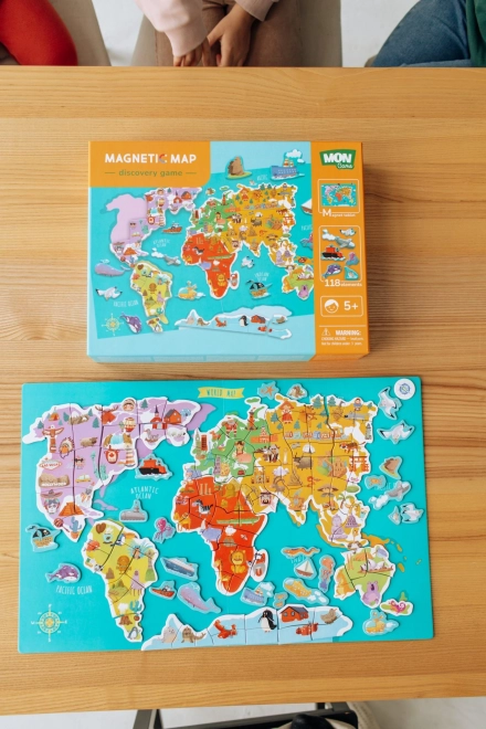Magnetisch spel Wereldkaart