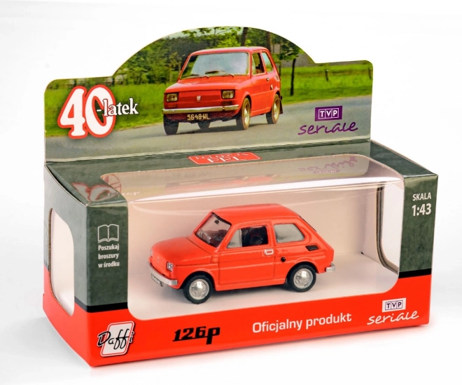 automodel FIAT 126p Czterdziestolatek – rood
