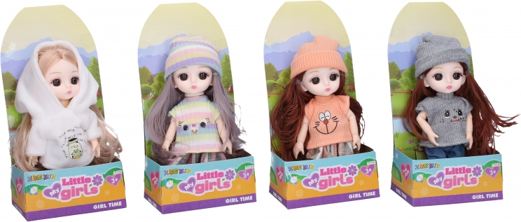 Pop in winterkleding 15 cm