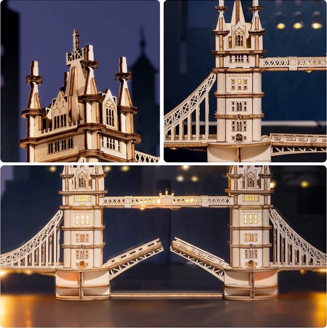 RoboTime houten 3D puzzel brug Tower Bridge verlicht