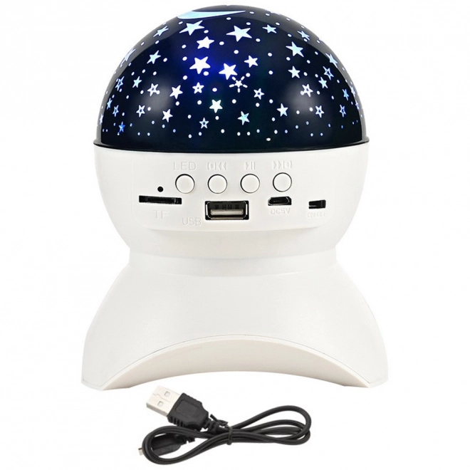 Nacht LED-projector met luidspreker en Bluetooth