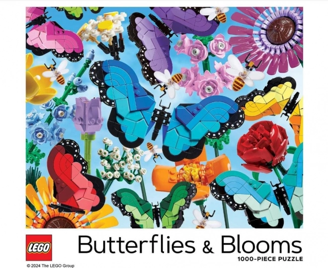 Puzzel LEGO Vlinders en Bloemen 1000 stukjes