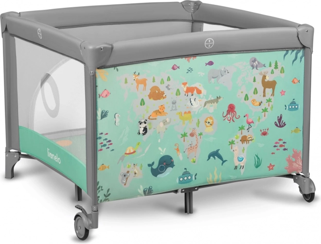 Kinderbox Lionelo Mille grijsgroen