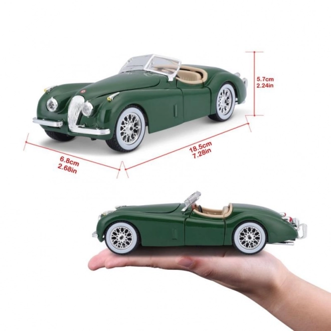 Bburago 1:24 Jaguar XK 120 Roadster (1951) groen 18-22018