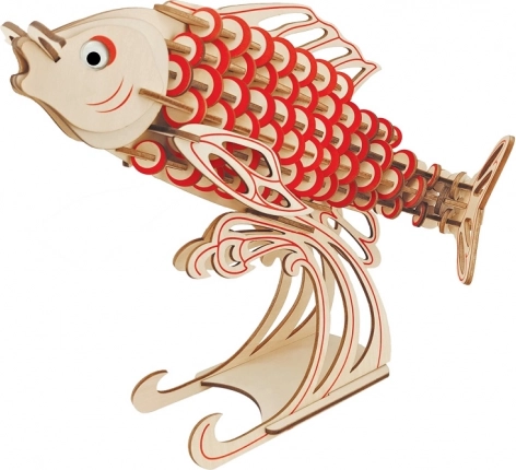 Houten 3D-puzzel Karper