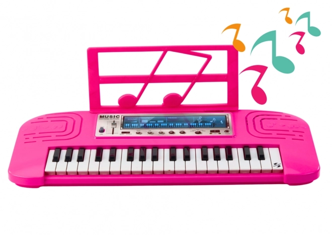 Elektrische kinder piano 36 melodieën roze