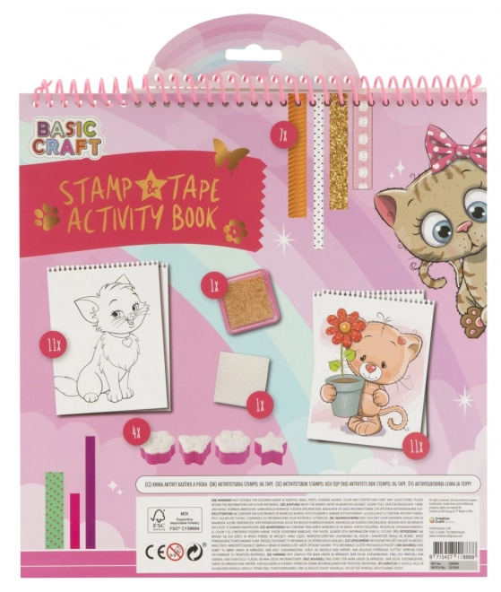 Kleurboek met stempels en stickers