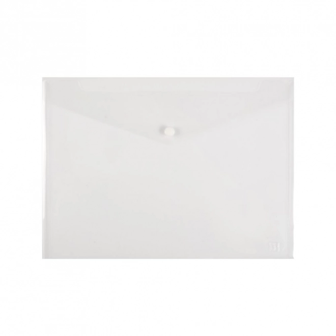 Kunststofenvelop met drukknop A3 Opaline transparant
