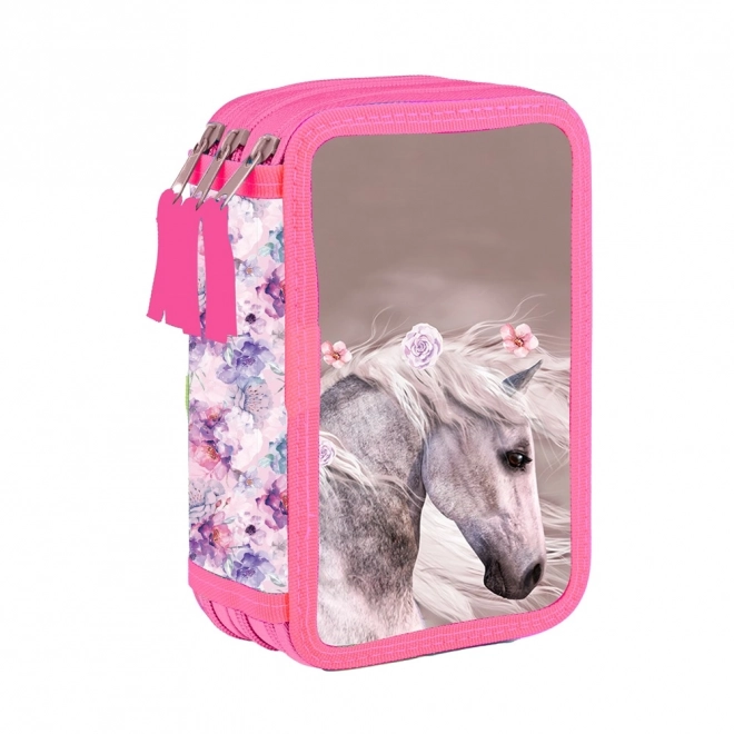 Etui 3-lagen leeg paard romantisch