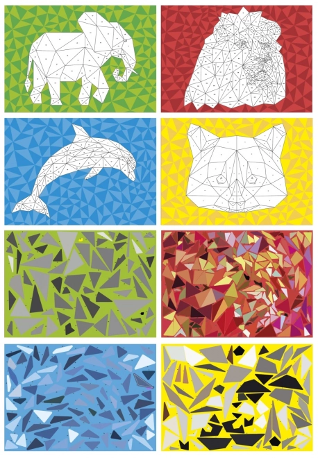 Stickerpuzzel volgens nummers A4