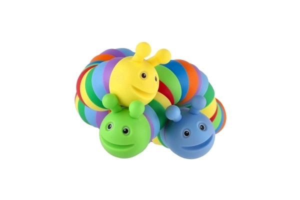 Antistress flexibele rups 17cm